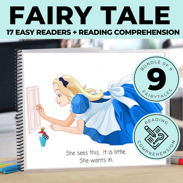 Emergent Reader Fairy Tale BUNDLE + Reading Comprehension (Printable PDF's) - AdaptEd4SpecialEd